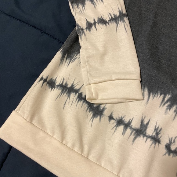 12 PM - Grey/White Tie-Dye Long Sleeve - Picture 3 of 3